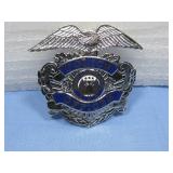 Vtg Police Hat Cap Badge