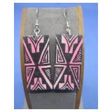 N/A Handpainted Earrings Signed