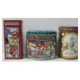 Three M & M Candy Collector Tins W/Lids