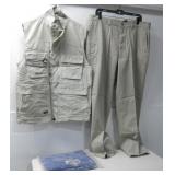 Columbia Vest Sz M Puritan Pants Sz 38x32
