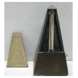 Vtg Metronome 9.5' Tall