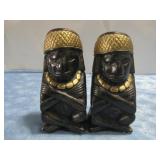 Antique Stoneware Original Book Ends 8.5' Tall