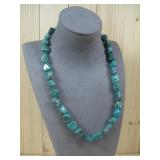 N/A S.S Turq., Nugget Necklace Tested