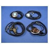 Four SW Style Bolo Ties