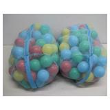 Two Mesh Bags Of Ball Pit Style Balls