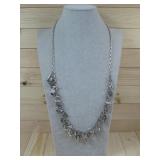 Vtg Sterling Silver Charm Necklace Hallmark 106g