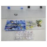 Three Tackle Boxes W/Various Lures Flys & Tackle