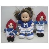 Two Applause 12' Raggedy Ann Dolls See Info