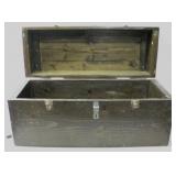 Vtg Wooden Footlocker/Box 32' x 16' x 12'