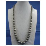 Silver Tone Beaded Necklace