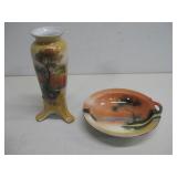 Vtg Noritake Morimura Vase & Bowl