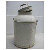 Vtg Rustic 20Qt. Metal Canister