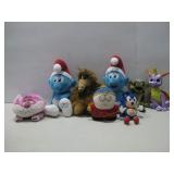 Assorted Stuffed Toys Alf, Smurf & More