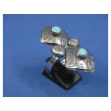 Sterling Silver SW Turquoise Ring Hallmarked See