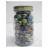 Fruit Jar Of Assorted Marbles