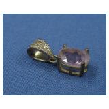 Three Pendants, Pearl, Amethyst, M.O.P./Turq See