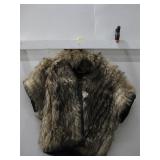 Vtg Raccoon Fur Jacket/Vest See Info