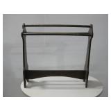 Vtg The Woodpecker Wooden Quilt Stand See