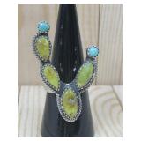 SouthWest Sterling Silver Catus Ring