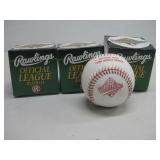 Three Rawlings 1996 World Series Baseballs