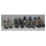 Four Pairs Of Size 6 Heels Brown Crown See