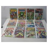 Twelve Assorted Vtg Comic Books Thor & More