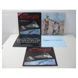 Three Star Wars LP Vinyl Records W/Posters See