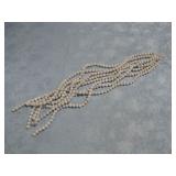 8 White Lace Agate Round 8mm Bead Strands 15' Each