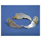 Vtg S.S. Chilo/Pepper Earring & Pin Set