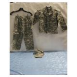 Trooper Kids Digital Camo Top Bottoms & Cap Sz 6