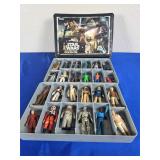 Vtg Star Wars Action Figures & Case