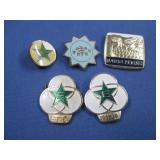 Vtg Esperanto Enamel Pins