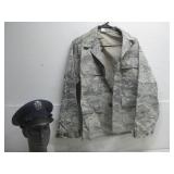 Digital Camo Blouse & Military Hat