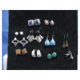 11 Pairs Of S.S. Earrings