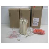 Three NIB Gold Toned Lighting Fixtures