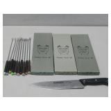 Vtg Northland Fondue Fork Sets & Kitchen Knife See