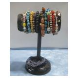 Assorted Gemstones & Polished Stone Bracelets See