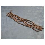 5 Rhodonite 10mm Round Bead Strands 15' Each