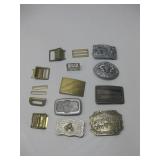 Assorted Belt Buckles One Nickel Silver