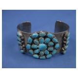S.S. SW Kingman Turq Cuff Bracelet See Info