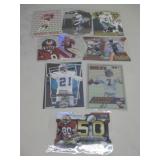 Nine Assorted Vtg NFL Football Cards See Info