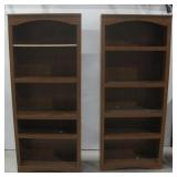 Two Pressed Board Book Cases See Info