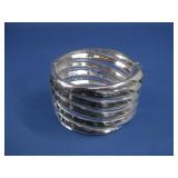 Silver Tone Hinged Cuff Bracelet