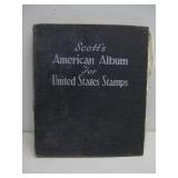 Vtg US Stamp Album W/Many Stamps