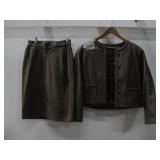 Vtg Piyani Lopez Milano Italy Ostrich Leather See