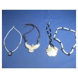 Three Heishi Beaded Necklaces
