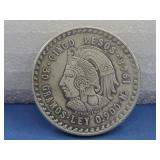 1948 Silver Cinco Peso Silver Coin See Info
