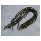 10 Black Coral Oval 12mm Bead Strands 16' Each