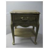 French Country Style Night Stand W/Bird Handle See
