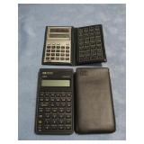 Two Vtg Scientific Calculators HP & Casio